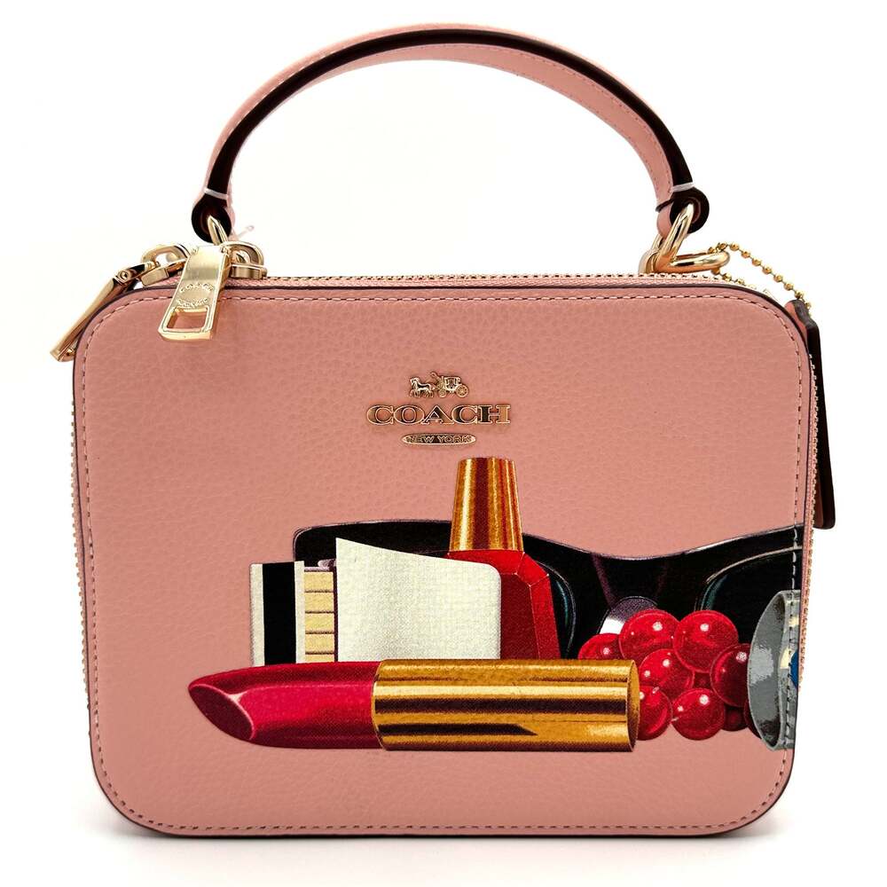 Coach X Tom Wesselmann Box Crossbody Light Pink Leather CQ044